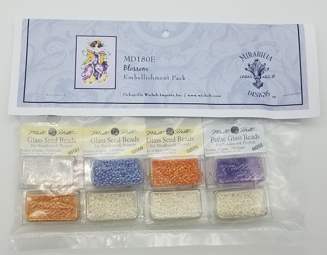 Blossom - Mirabilia - Chart, Beads, All Thread - MD180