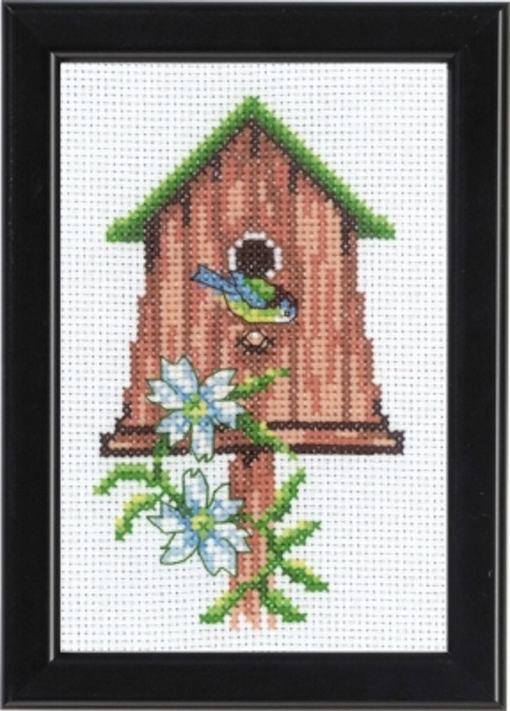 Red Birdhouse - Permin - Cross Stitch Kit