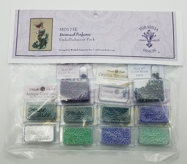 Mermaid Perfume - Mirabilia - Chart, Beads, All Thread - MD173