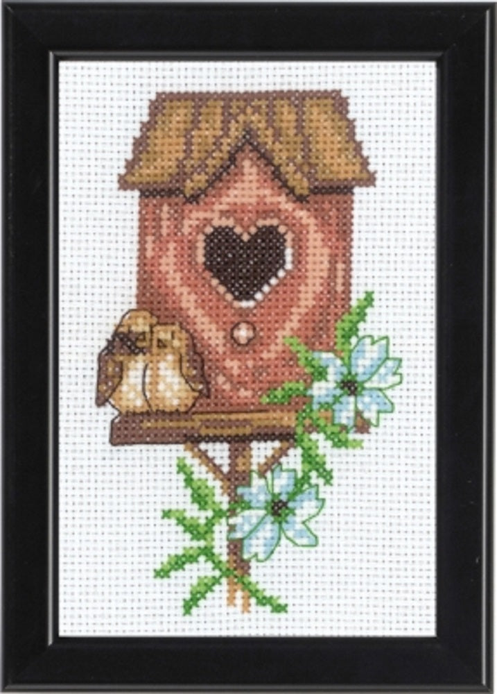 Red Birdhouse - Permin - Cross Stitch Kit