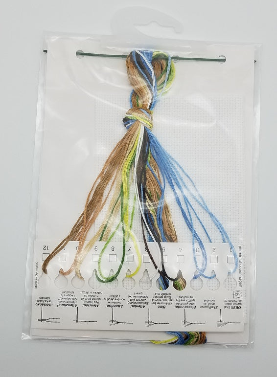 Beige Birdhouse - Permin - Cross Stitch Kit