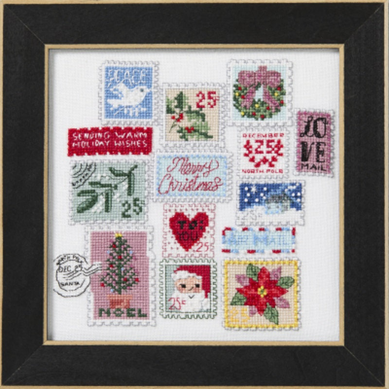 Warm Postal Wishes - Curly Girl - Mill Hill - Cross Stitch Kit