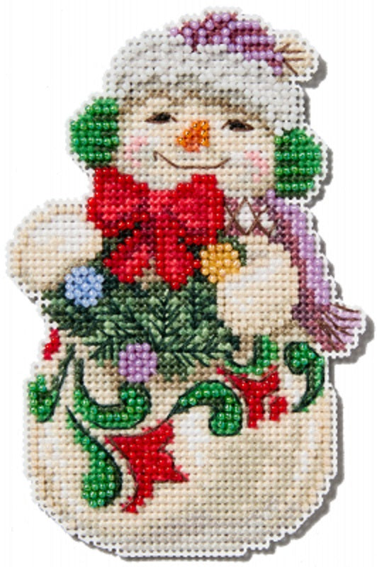 Snowman with Earmuffs - Jim Shore - Mill Hill - Cross Stitch Kit