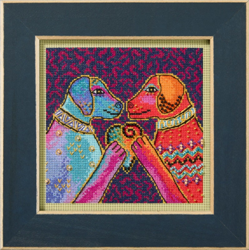 Heartfelt Dogs - Laurel Burch - Mill Hill - Cross Stitch Kit - LB14-2512