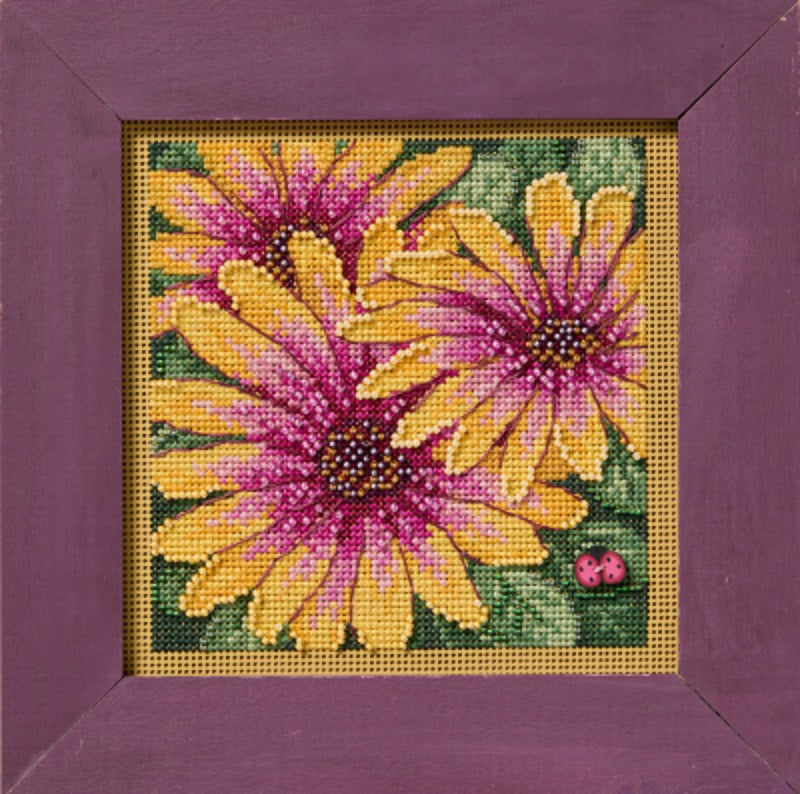 African Daisies - Mill Hill Buttons and Beads - Cross Stitch Kit