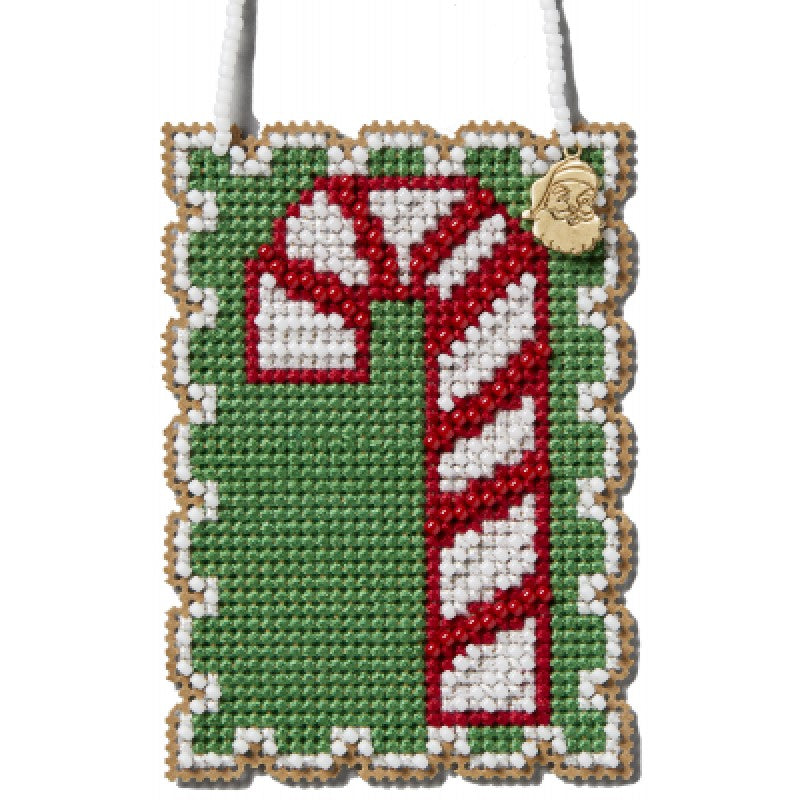 Candy Cane - Mill Hill Charmed Holiday Stamps - Cross Stitch Kit