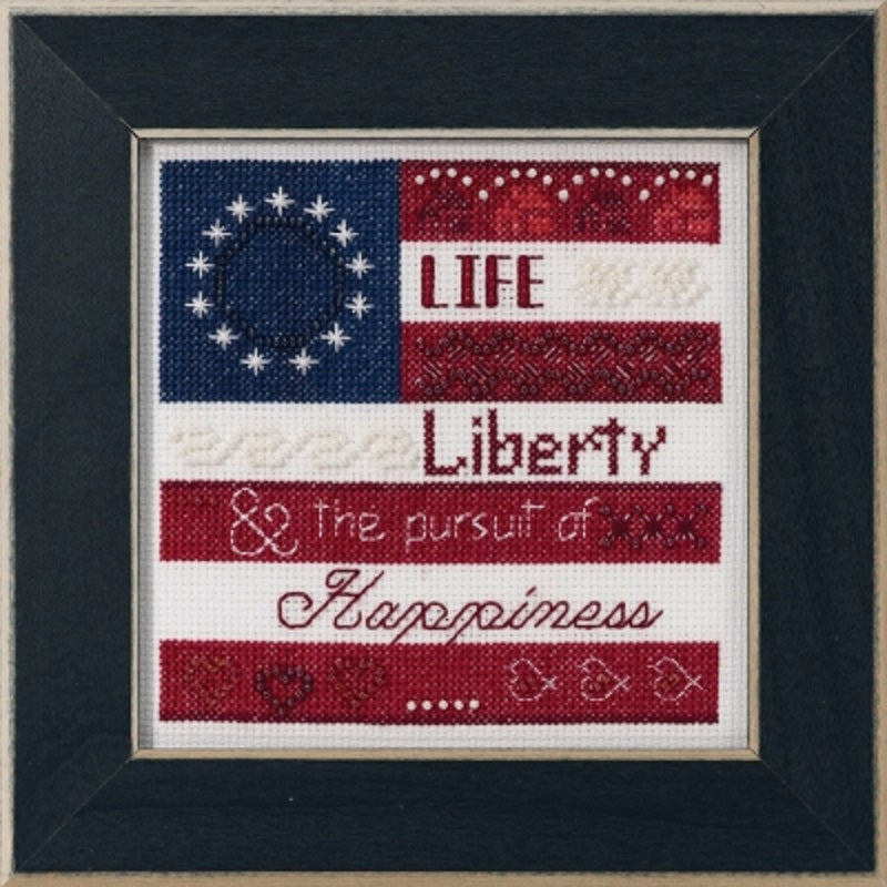 Life Liberty - Mill Hill - Patriotic Quartet - Cross Stitch Kit