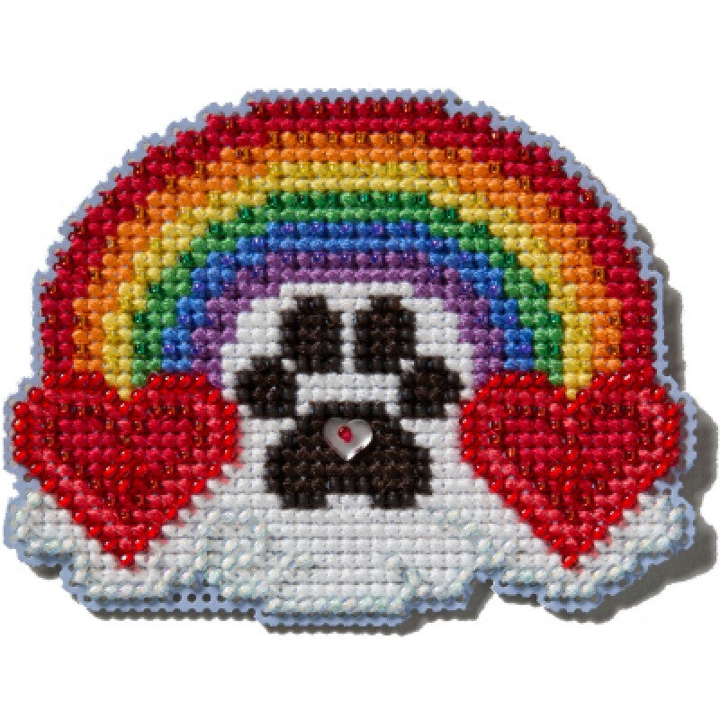 Pawsitively Love - Mill Hill - Spring Bouquet - Cross Stitch Kit