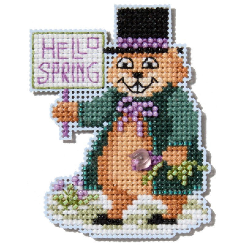 Groundhog Day - Mill Hill - Winter Holiday - Cross Stitch Kit
