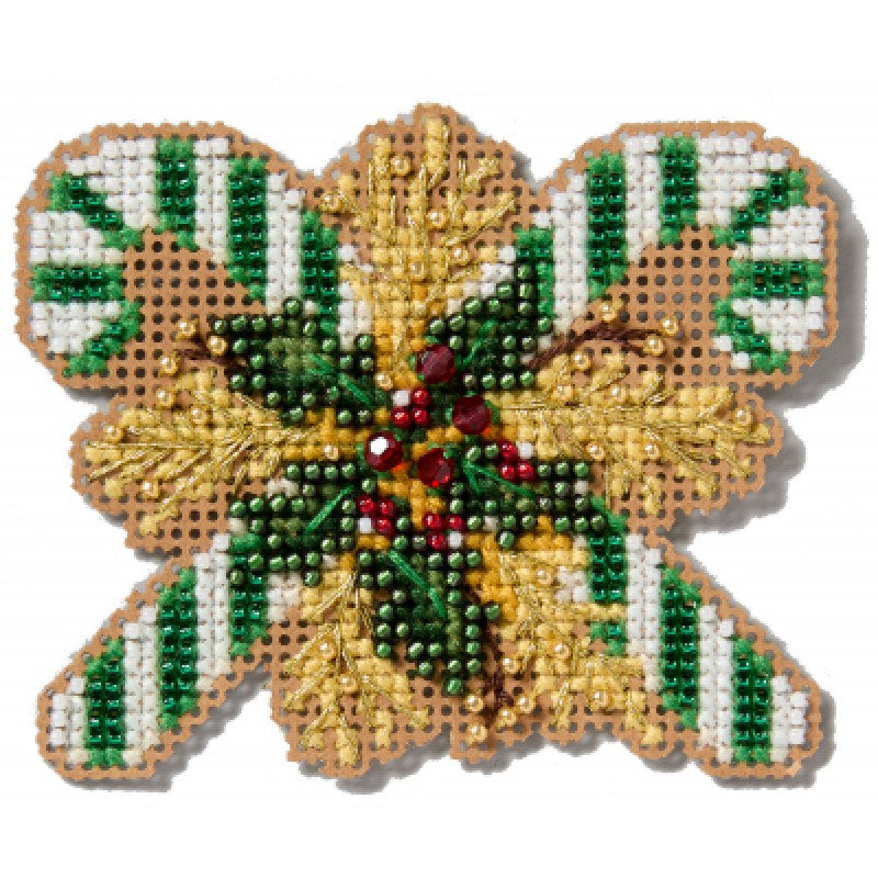 Green Candy Canes - Mill Hill - Winter Holiday - Cross Stitch Kit