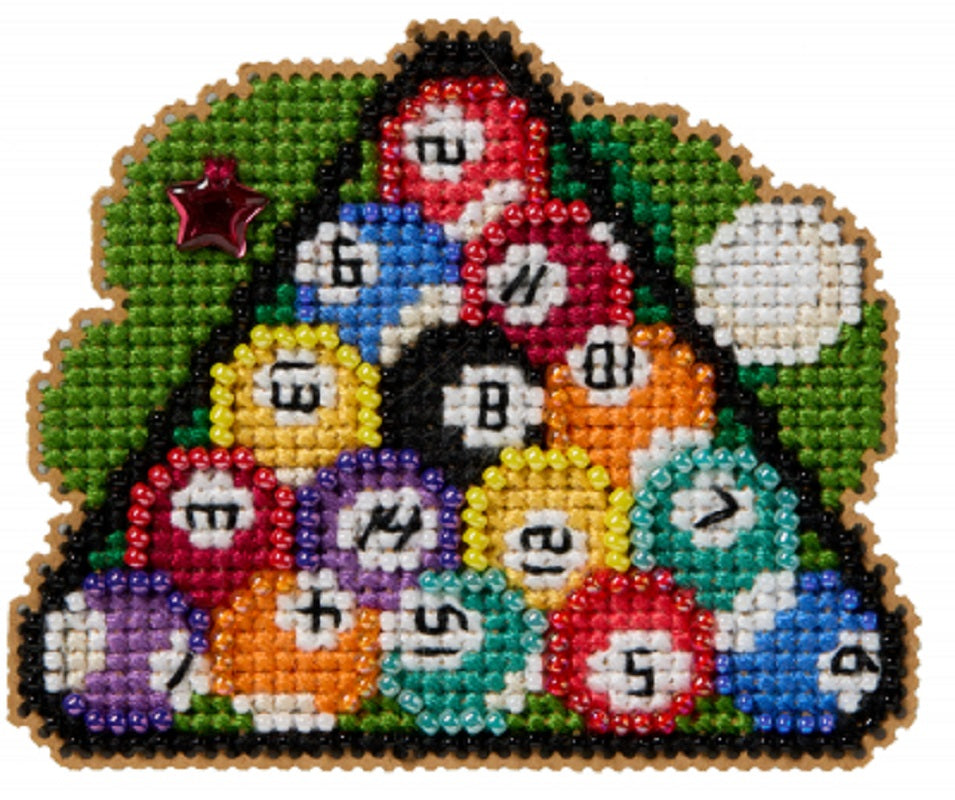Pool Balls - Mill Hill - Spring Bouquet - Cross Stitch Kit