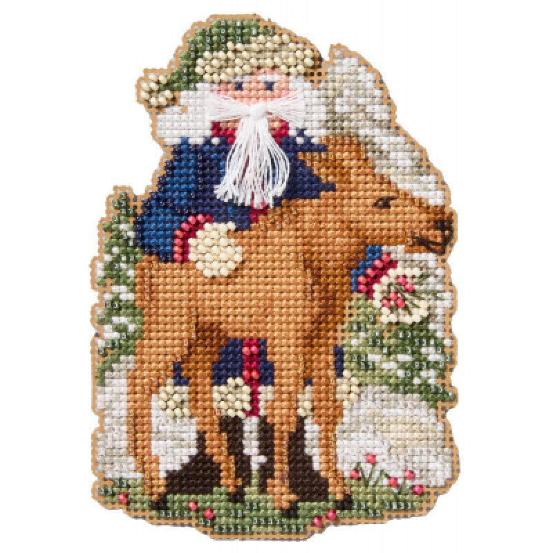 Denali Santa - Mill Hill - Alaskan Santas - Cross Stitch Kit