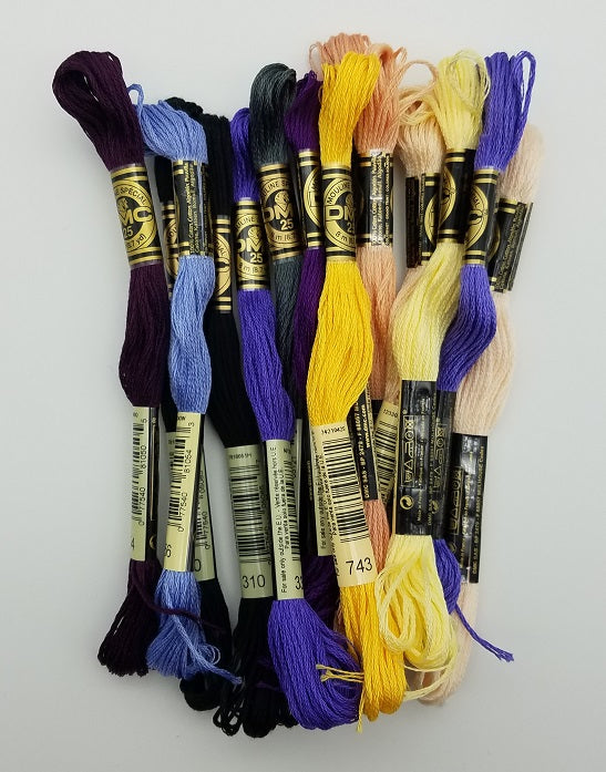 DMC Floss Set for Raven - Nora Corbett NC222