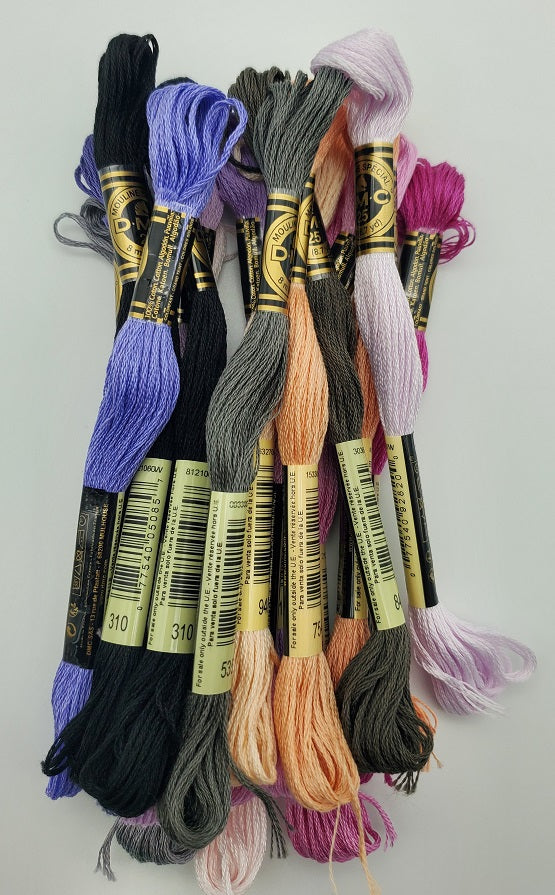 DMC Floss Set for Miss Spotted Beetle - Nora Corbett NC313