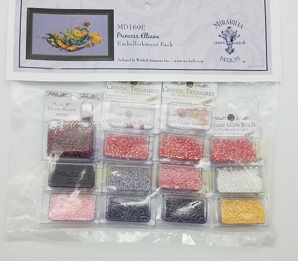 Princess Elliana - Mirabilia - Chart, Beads, All Thread - MD169