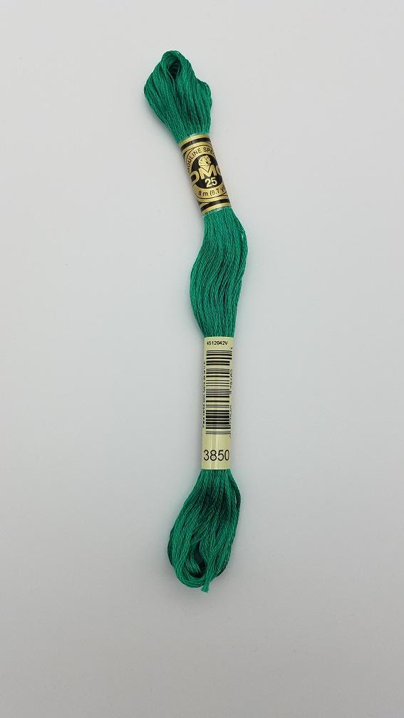 DMC 3850 - 6-Strand Floss - Bright Green Dark
