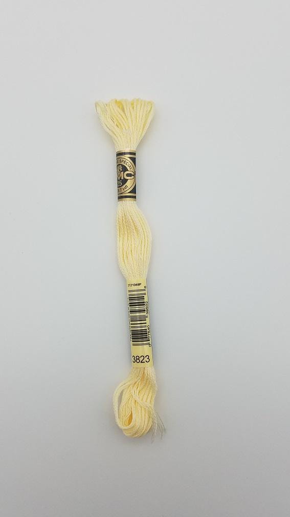 DMC 3823 - 6-Strand Floss - Yellow Ultra Pale