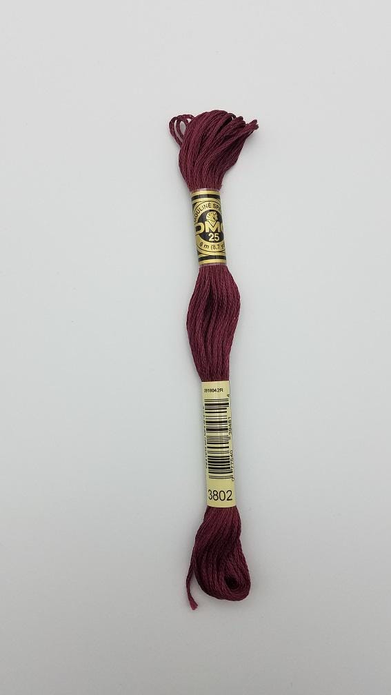DMC 3802 - 6-Strand Floss - Antique Mauve Very Dark