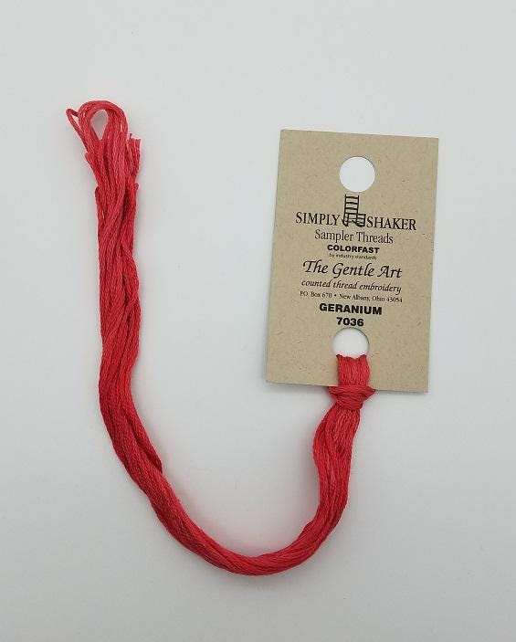 Geranium - Gentle Art Simply Shaker Hand-Dyed Floss - 7036