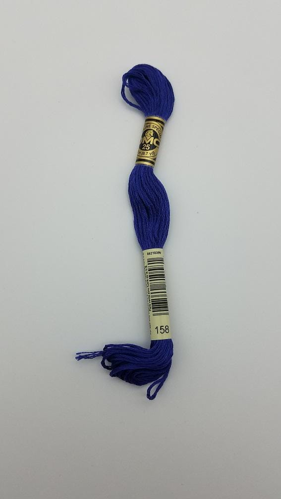DMC 158 - 6-Strand Floss - Cornflower Blue Medium Very Dark