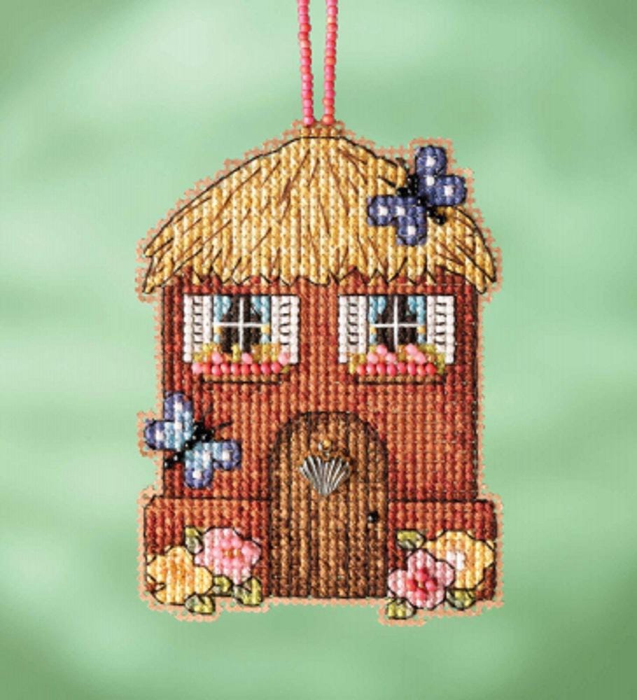 Straw House - Mill Hill Charmed Garden Gnomes - Cross Stitch Kit