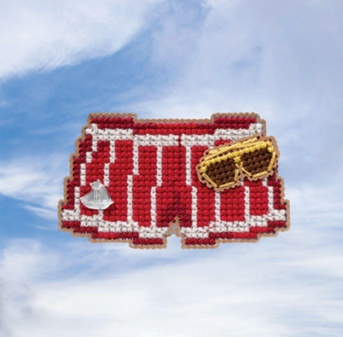 Mill Hill - Spring Bouquet - Swim Trunks - Cross Stitch Kit - MH18-1912