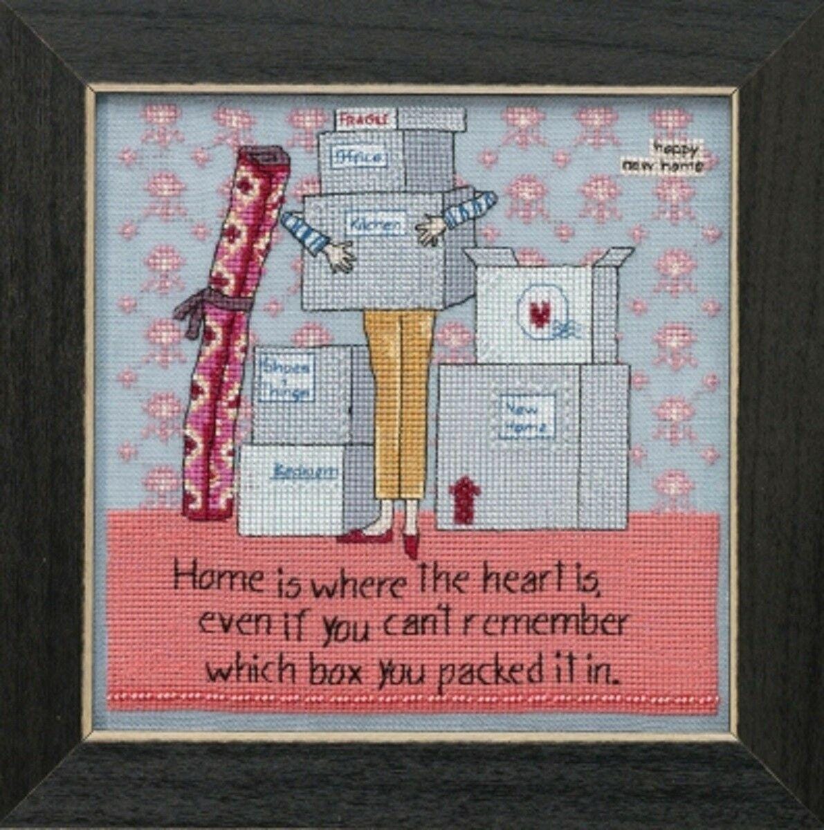 Where the Heart Is - Curly Girl - Mill Hill - Cross Stitch Kit
