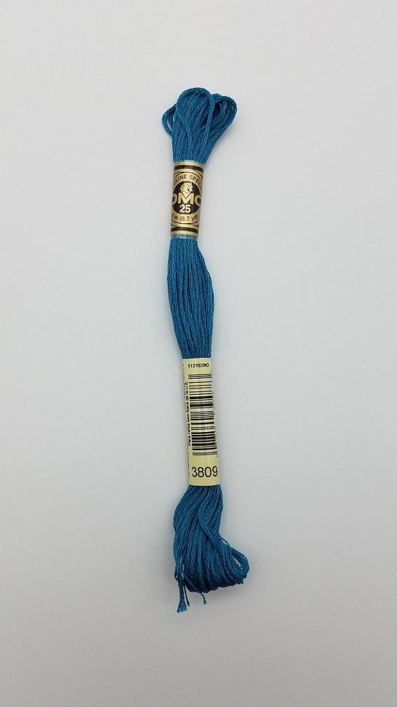 DMC 3809 - 6-Strand Floss - Turquoise Very Dark