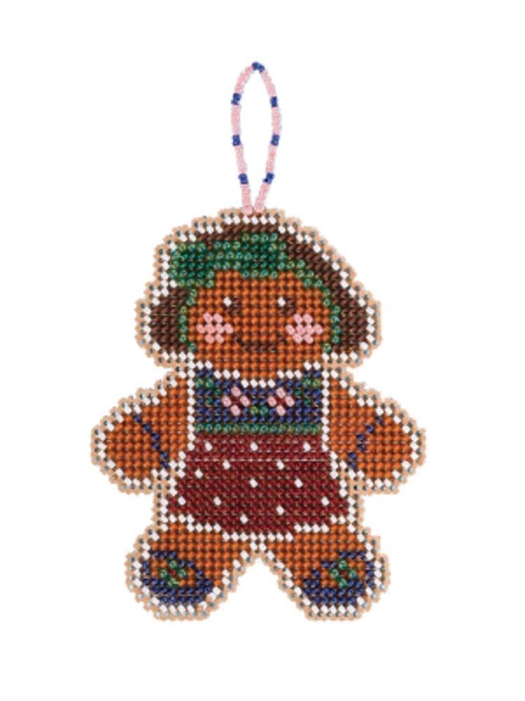 Gingerbread Lass - Mill Hill - Beaded Holiday - Cross Stitch Kit