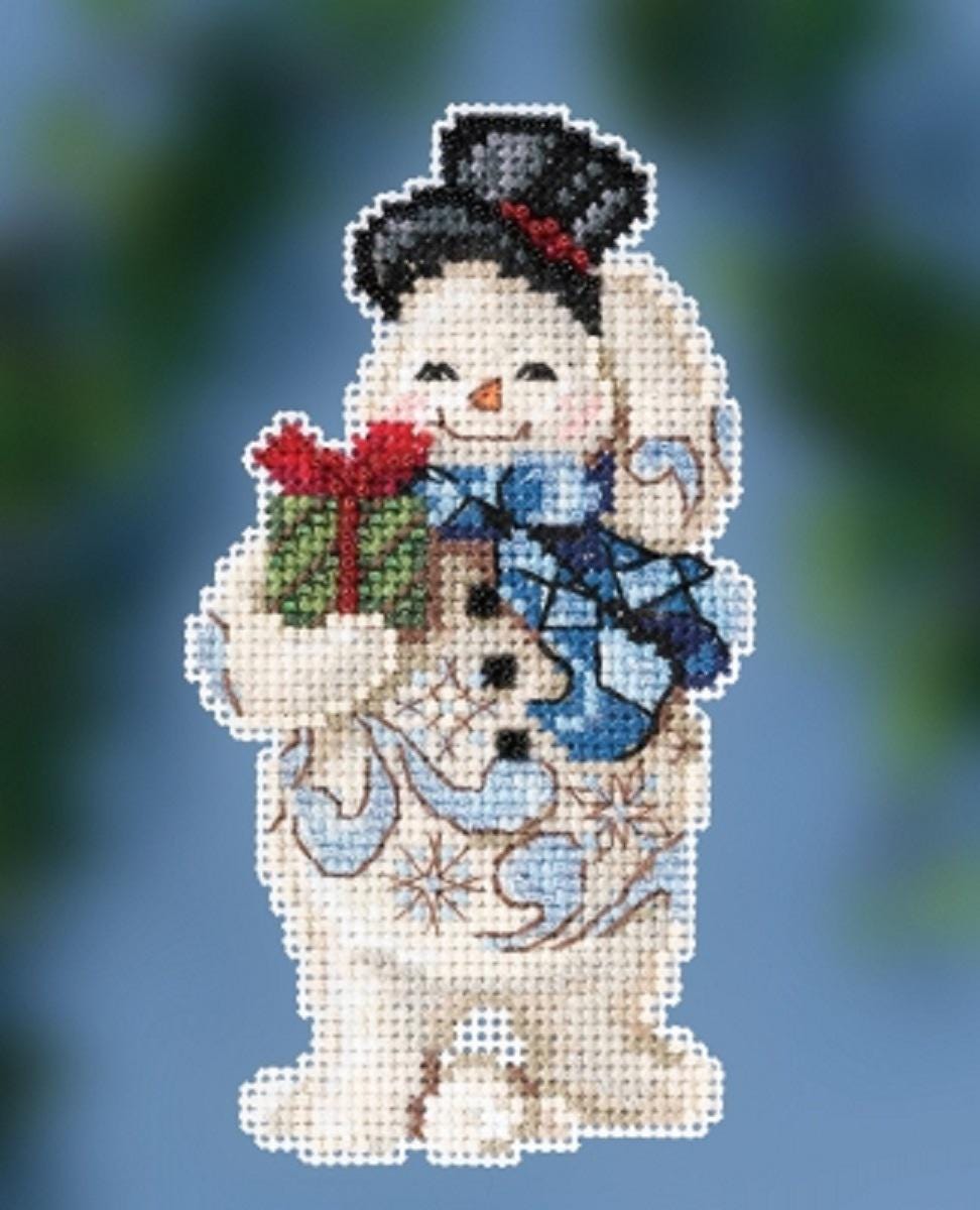 Gift Giving Snowman - Mill Hill - Jim Shore - Cross Stitch Kit