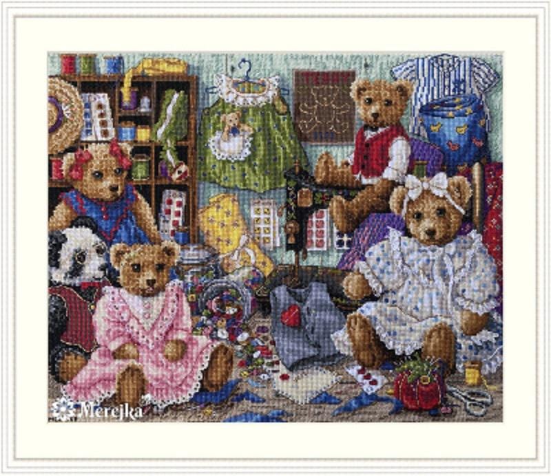 Teddy Bear Wear - Merejka - Counted Cross Stitch Kit - MK203