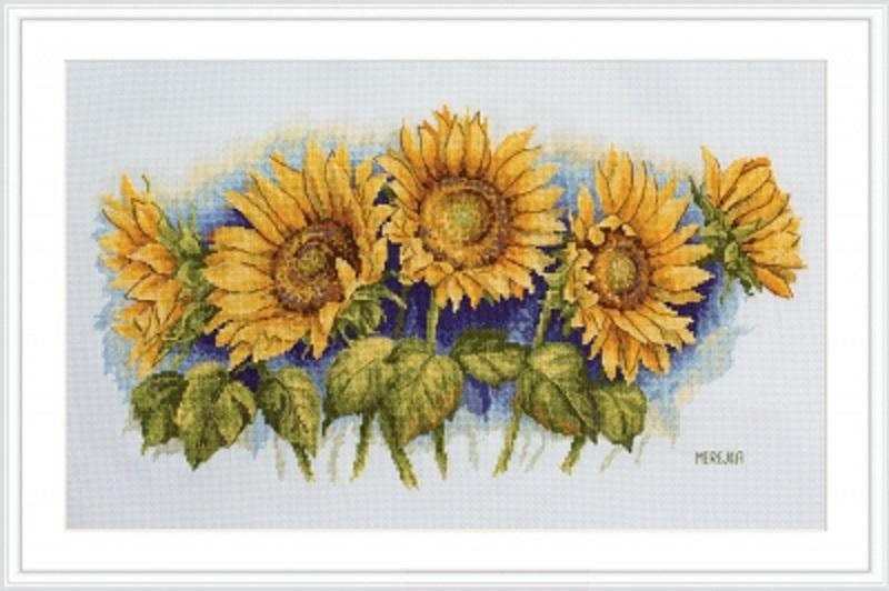 Bright Sunflowers - Merejka - Counted Cross Stitch Kit - MK125