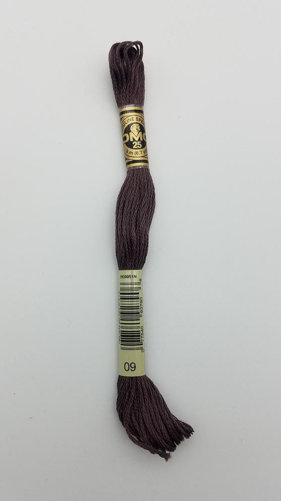 DMC 09 - 6-Strand Floss - Very Dark Cocoa