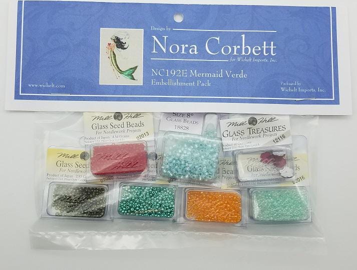 Mermaid Verde - Nora Corbett - Chart, Beads, All Thread - NC192