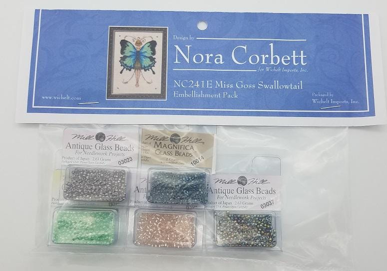 Miss Goss Swallowtail - Nora Corbett - Chart, Beads, All Thread - NC241