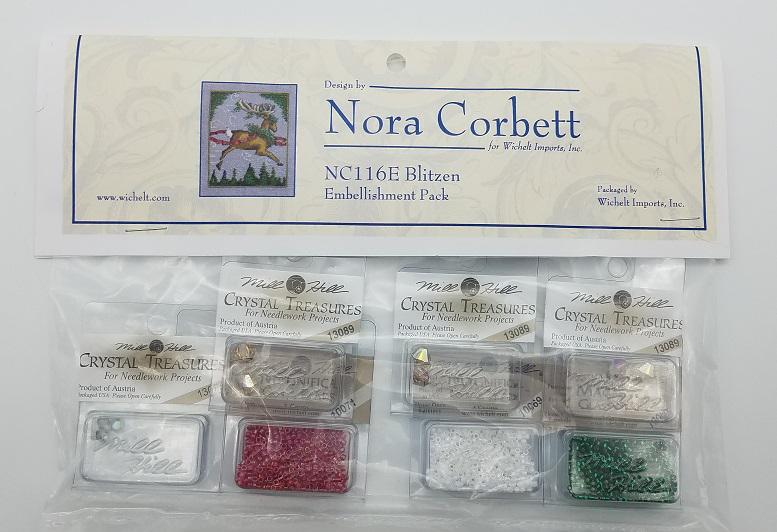 Blitzen - Christmas - Nora Corbett - Chart, Beads, All Thread - NC116