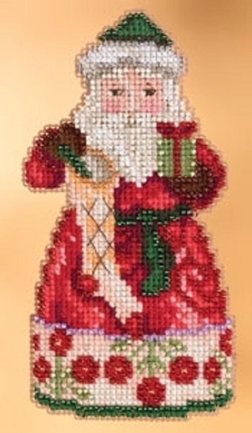 Christmas Spirit Santa - Jim Shore - Mill Hill - Cross Stitch Kit