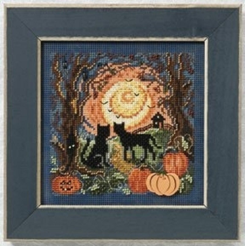 Moonlit Kitties - Mill Hill Buttons and Beads - Cross Stitch Kit
