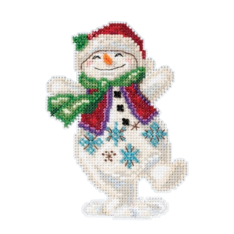 Snowman Dancing - Jim Shore - Mill Hill - Cross Stitch Kit