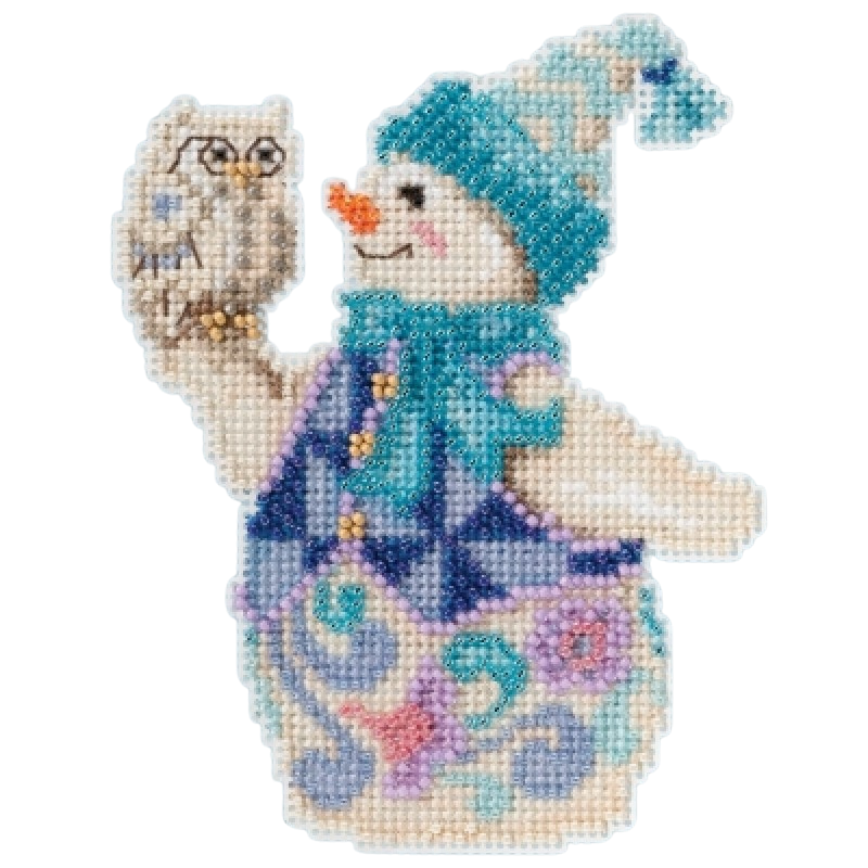 Snowy Owl Snowman - Jim Shore - Mill Hill - Cross Stitch Kit