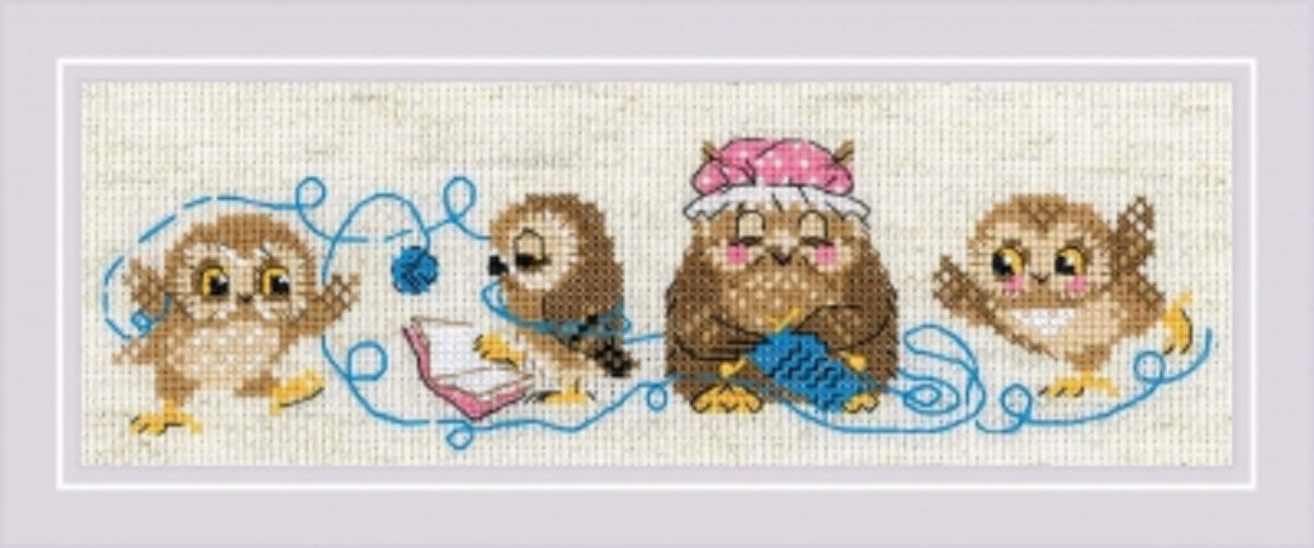 The Owl Family - Riolis - Cross Stitch Kit