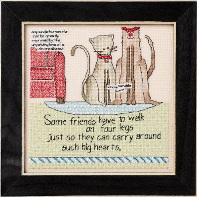 Four Legs - Curly Girl - Mill Hill - Cross Stitch Kit