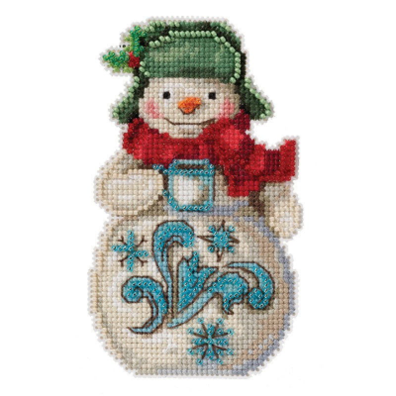 Snowman with Cocoa - Jim Shore - Mill Hill - Cross Stitch Kit