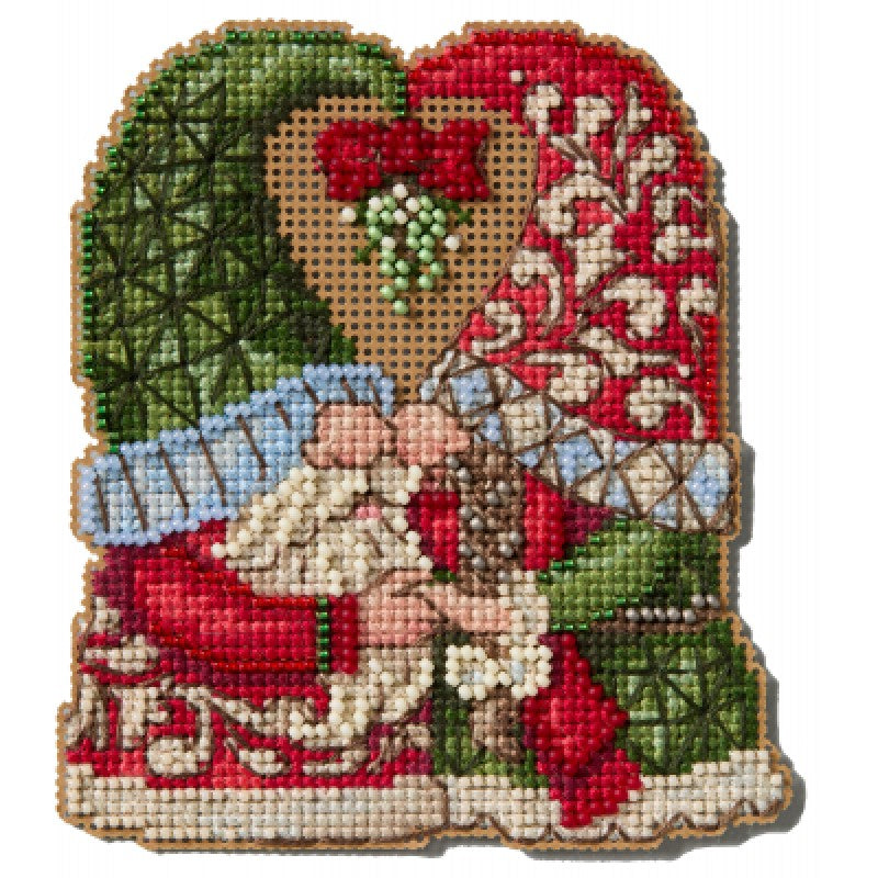 Mistletoe Couple Gnomes - Jim Shore - Mill Hill - Cross Stitch Kit