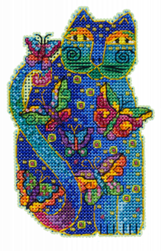 Flutterbye Cat - Laurel Burch - Mill Hill - Cross Stitch Kit - LB20-2413
