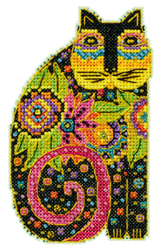 Blossoming Feline - Laurel Burch - Mill Hill - Cross Stitch Kit - LB20-2414