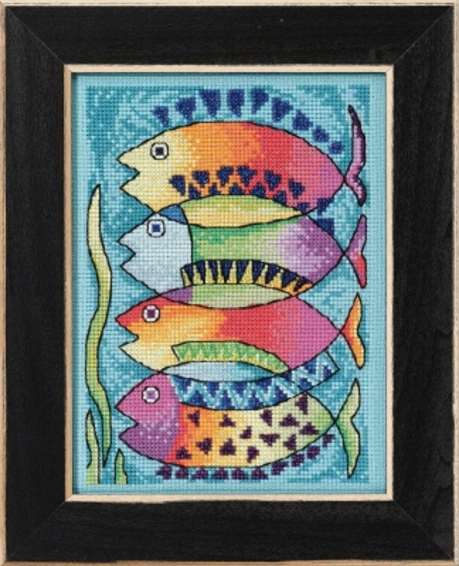 Peces - Laurel Burch - Mill Hill - Cross Stitch Kit