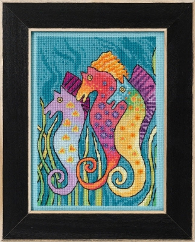 Seahorses - Laurel Burch - Mill Hill - Cross Stitch Kit - LB30-2114