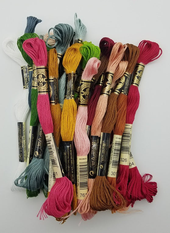 DMC Floss Set for Miss Christmas Eve - Mirabilia MD148