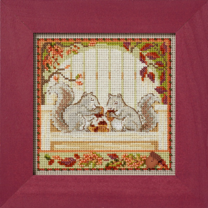 Nutty Squirrels - Mill Hill Buttons and Beads - Cross Stitch Kit